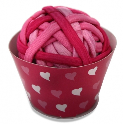 Children's Elasticated Hair Ties of Boxed Cupcake